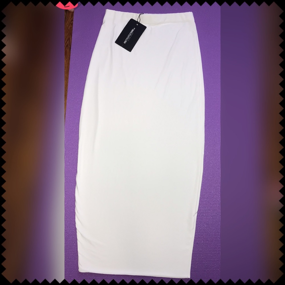White Midi Skirt